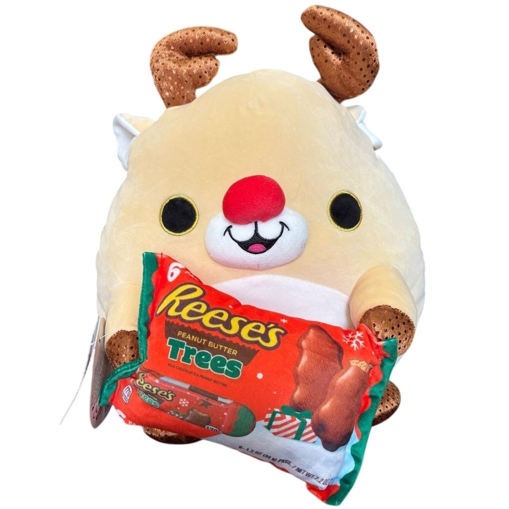 Zuru Snackles "Rudi" Reindeer Holding Reeses Trees 14" NEW